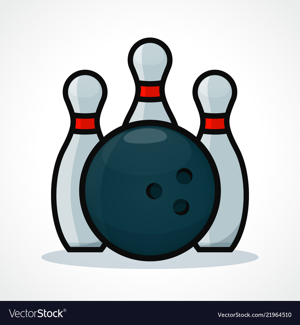 Bowling design icon Royalty Free Vector Image - VectorStock