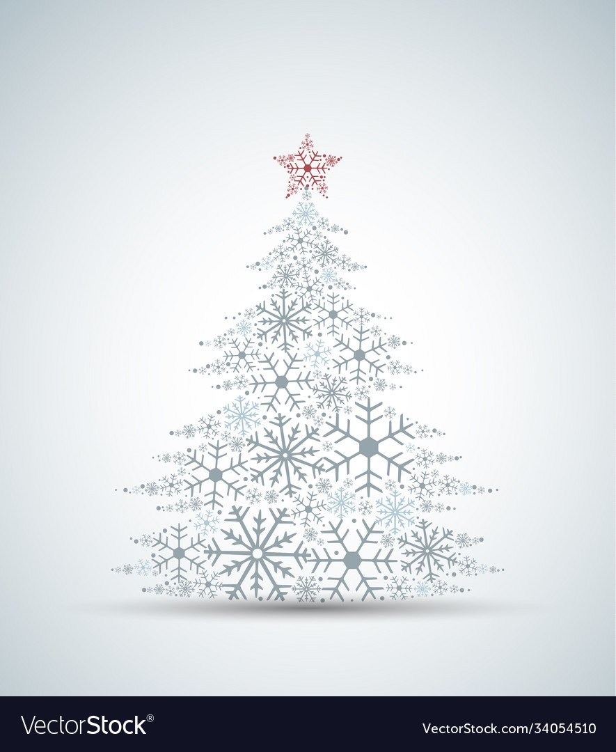 Decorative christmas tree Royalty Free Vector Image