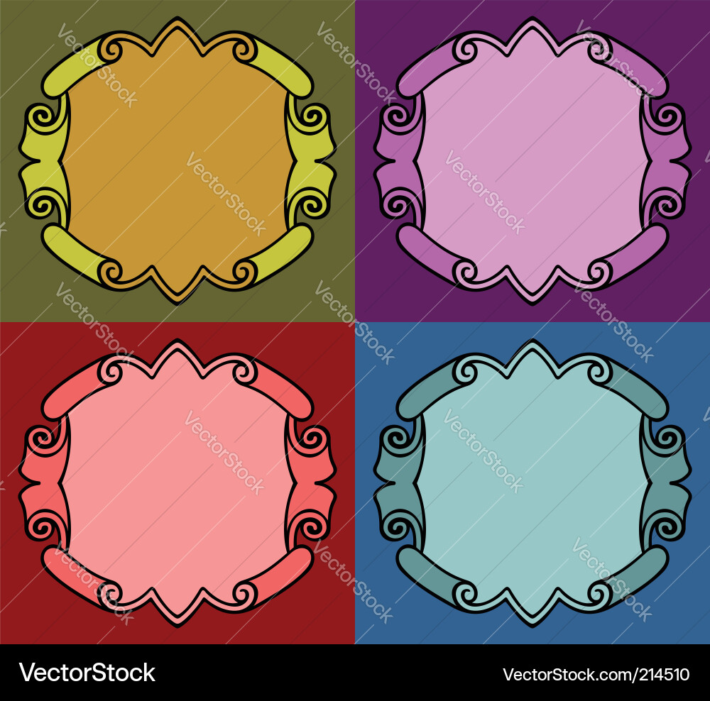 Elegant frames Royalty Free Vector Image - VectorStock