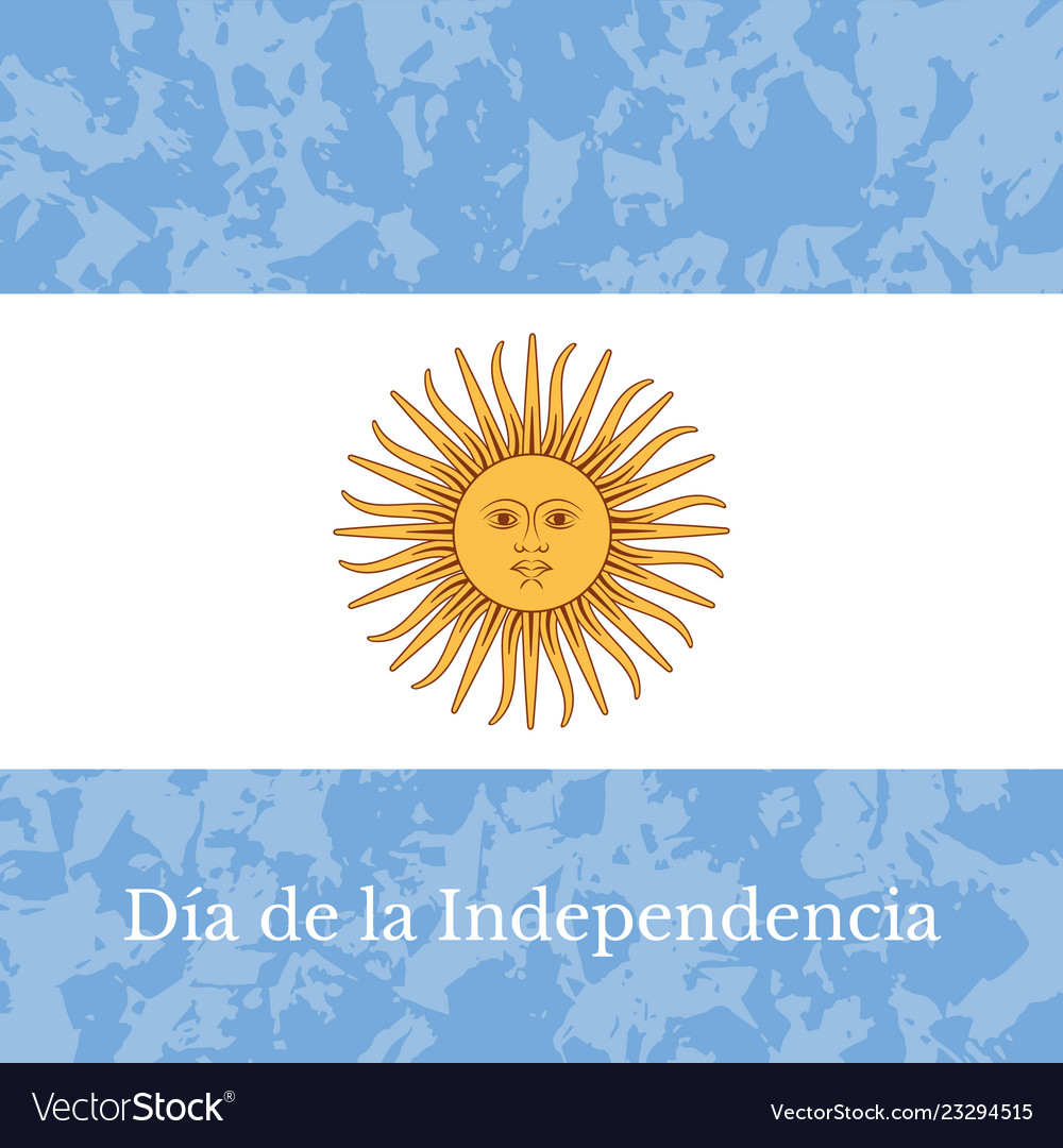 Argentinien Unabhängigkeit Tag 9 Juli Flagge