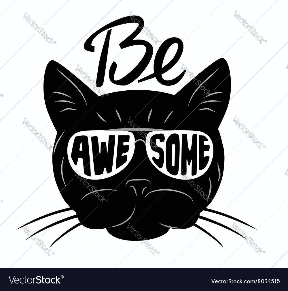 Cute black cat icon Royalty Free Vector Image - VectorStock