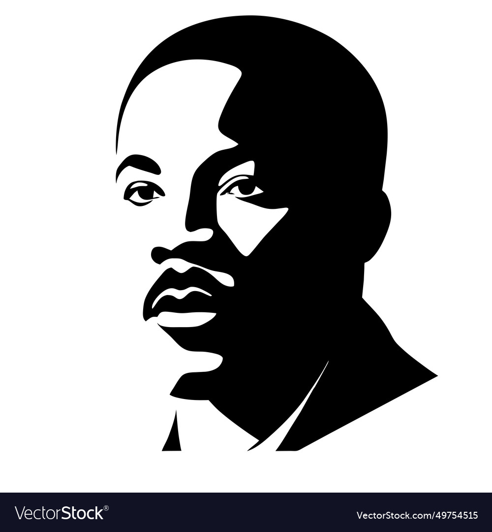 Martin luther king day happy mlk Royalty Free Vector Image