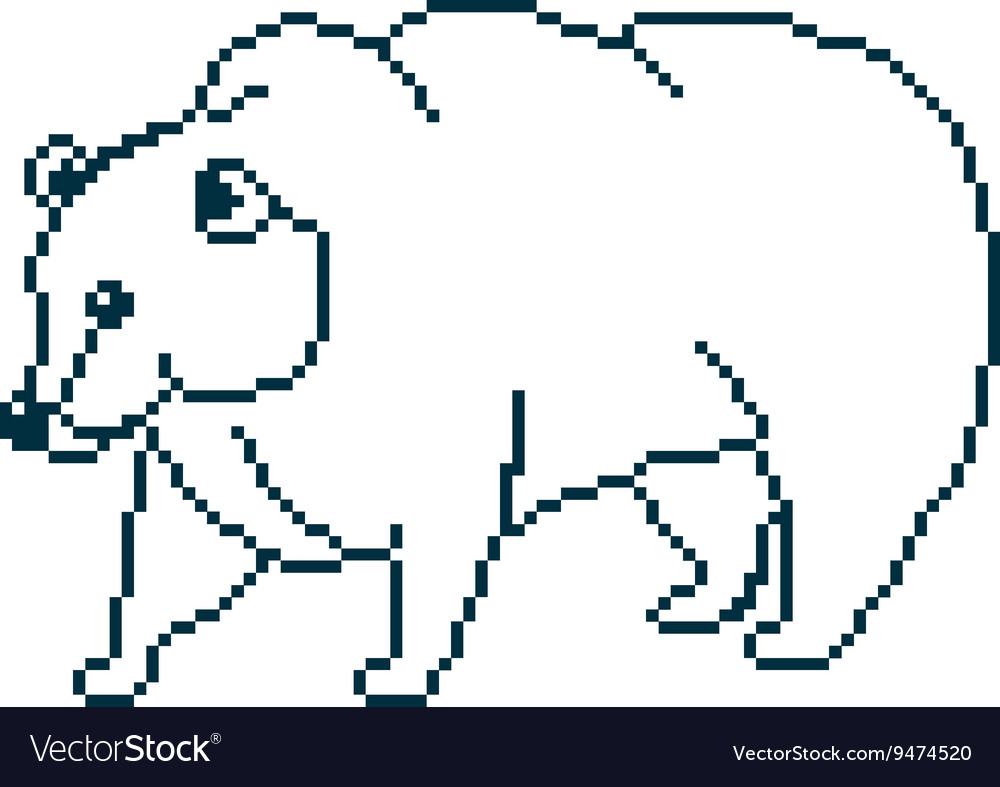 Pixel bear