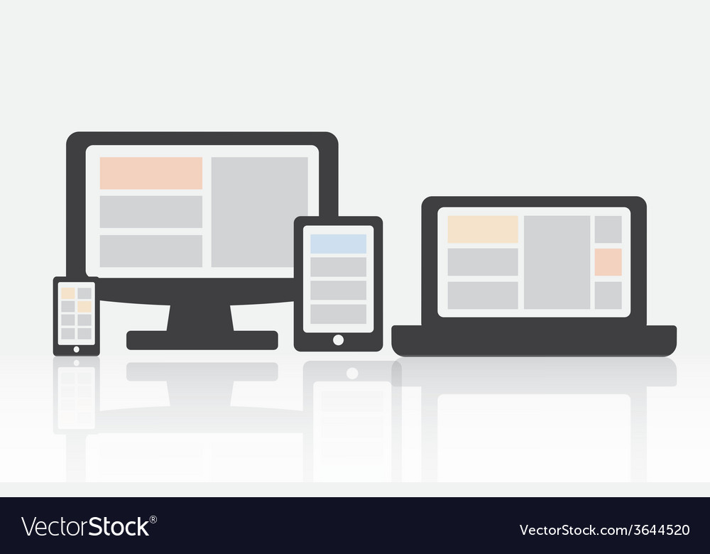 Responsive Royalty Free Vector Image - VectorStock