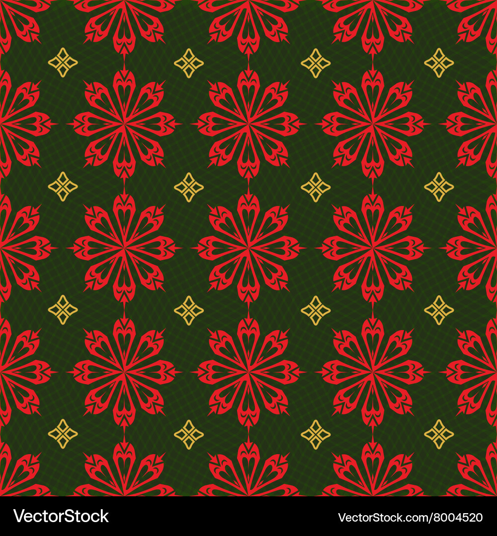Seamless ornament pattern tile Royalty Free Vector Image