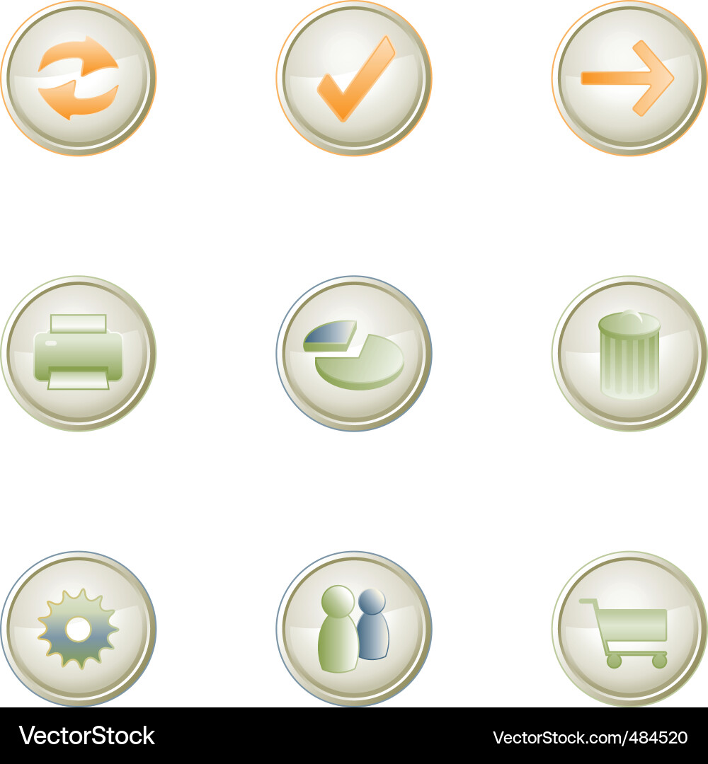 Web icons Royalty Free Vector Image - VectorStock