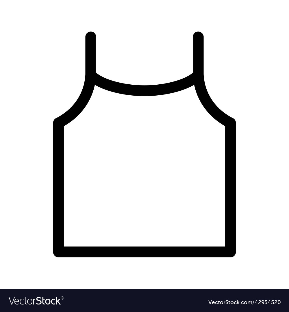 Women tank top icon on white background