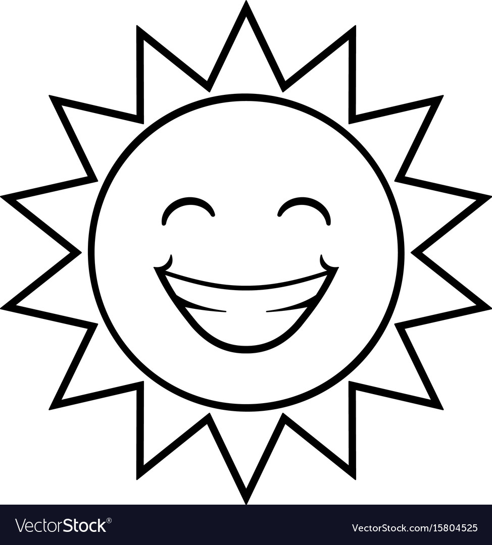 Cartoon sun Royalty Free Vector Image - VectorStock