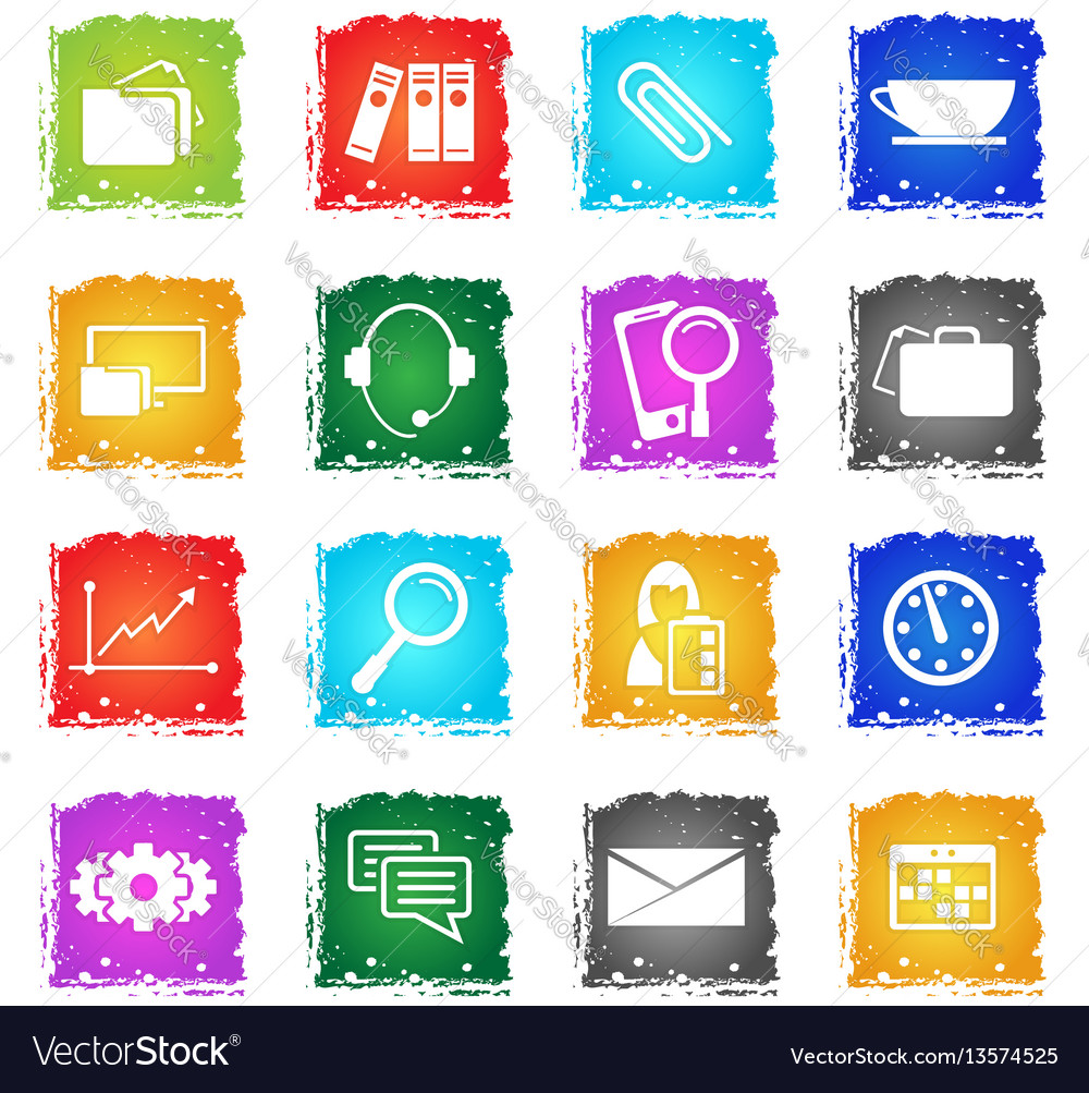 Office icon set