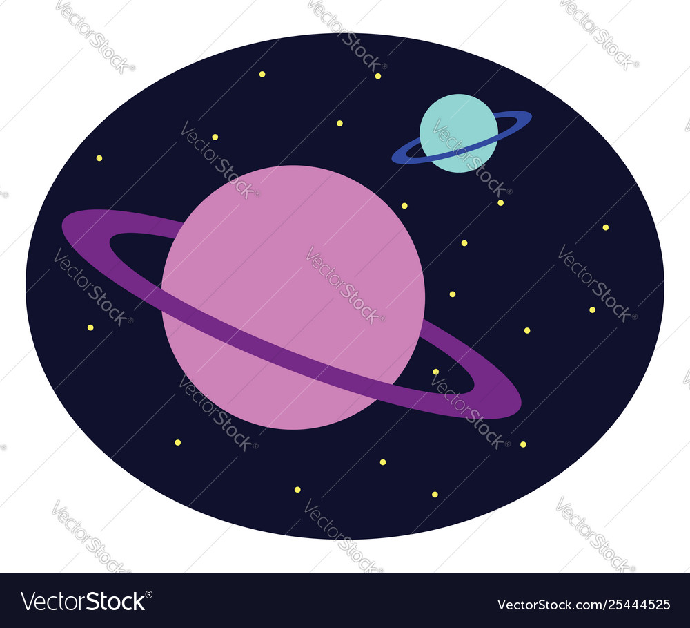 Planets Or Color Royalty Free Vector Image Vectorstock