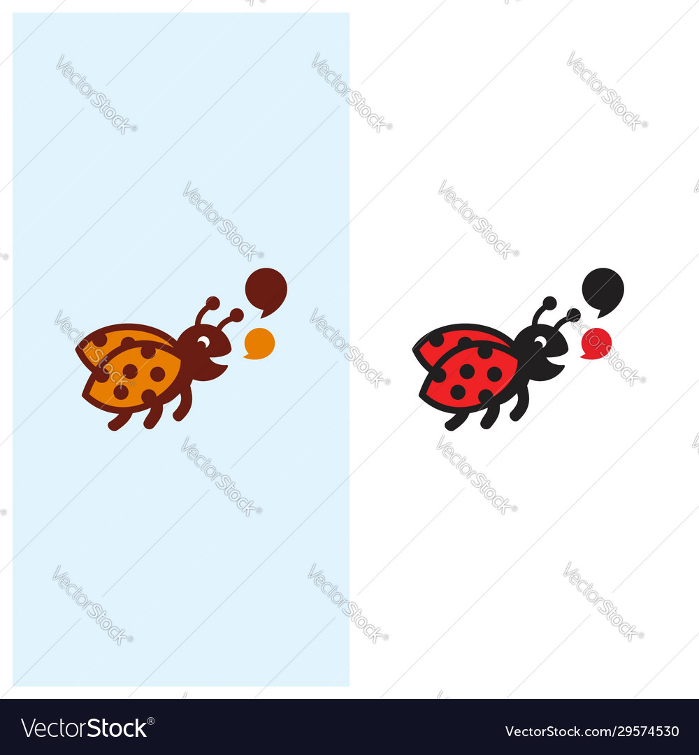 Chat bug image design template