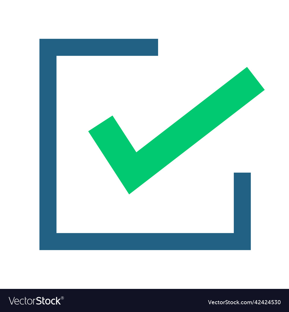 Modern checkbox icon