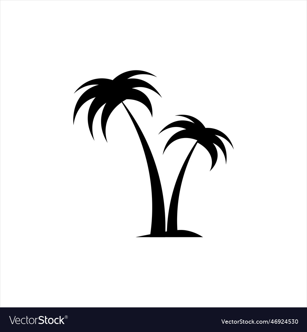 Palm tree silhouette