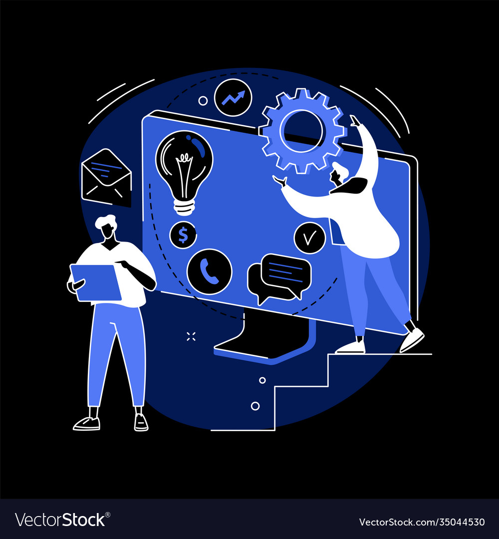 Workflow process abstract concept