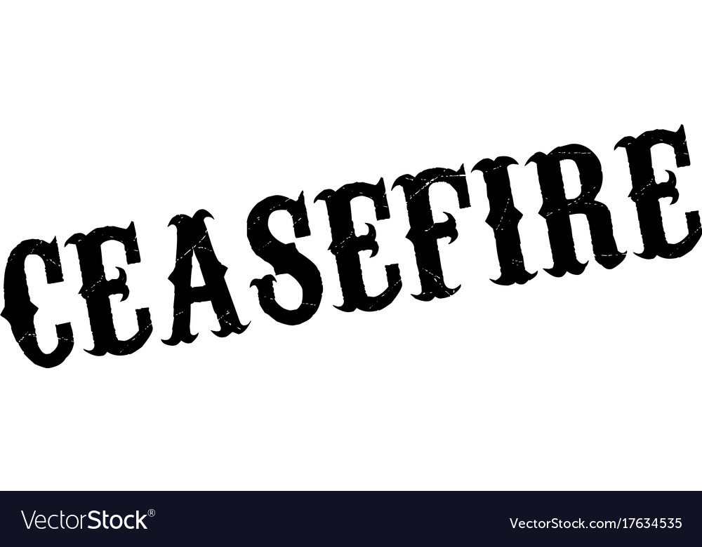 Ceasefire Rubber Stamp Royalty Free Vector Image