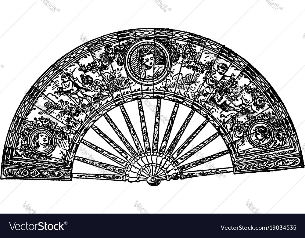 French fan is an instrument used by ladies