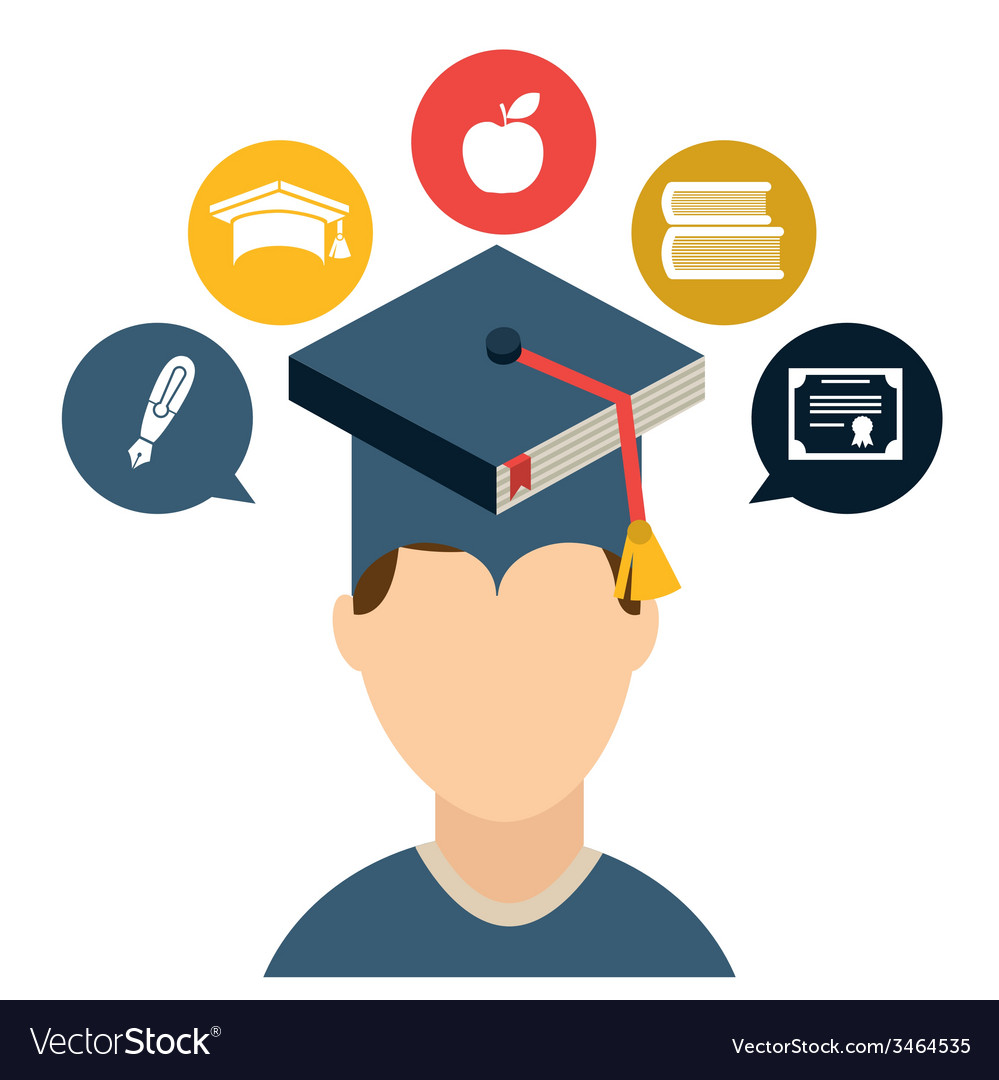 Graduate design Royalty Free Vector Image - VectorStock