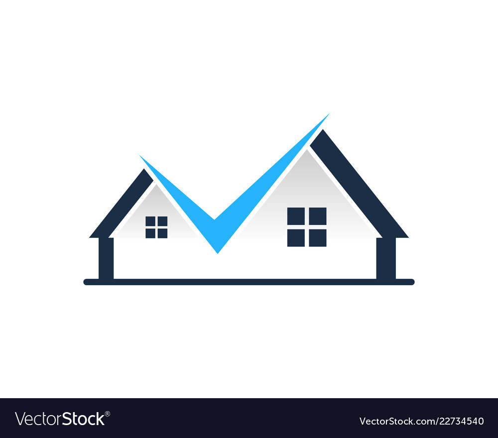 Check house logo icon design