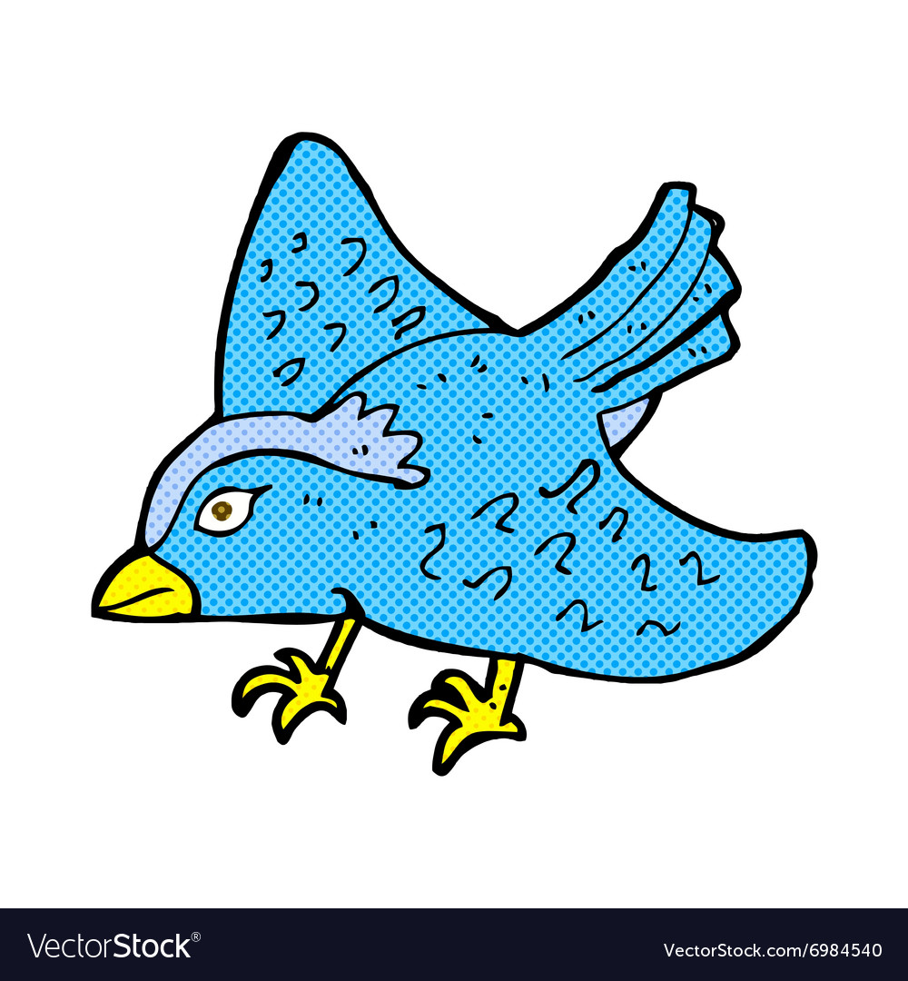 Comic cartoon garden bird