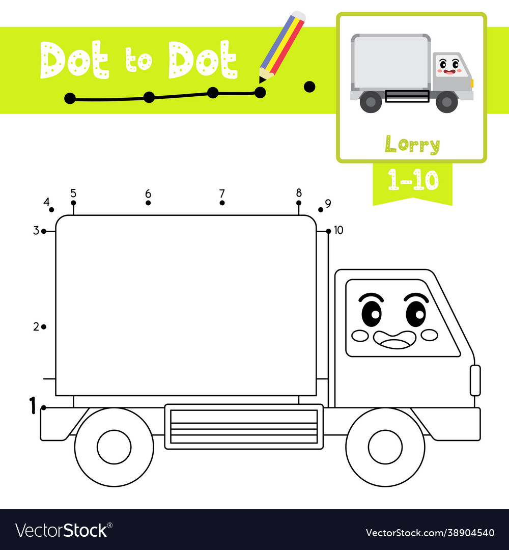 Dot to educational game and coloring book Vector Image