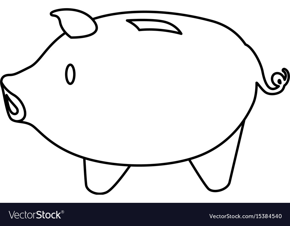 Piggy Money Savings Royalty Free Vector Image - Vectorstock