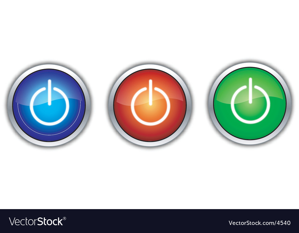 Power switches Royalty Free Vector Image - VectorStock