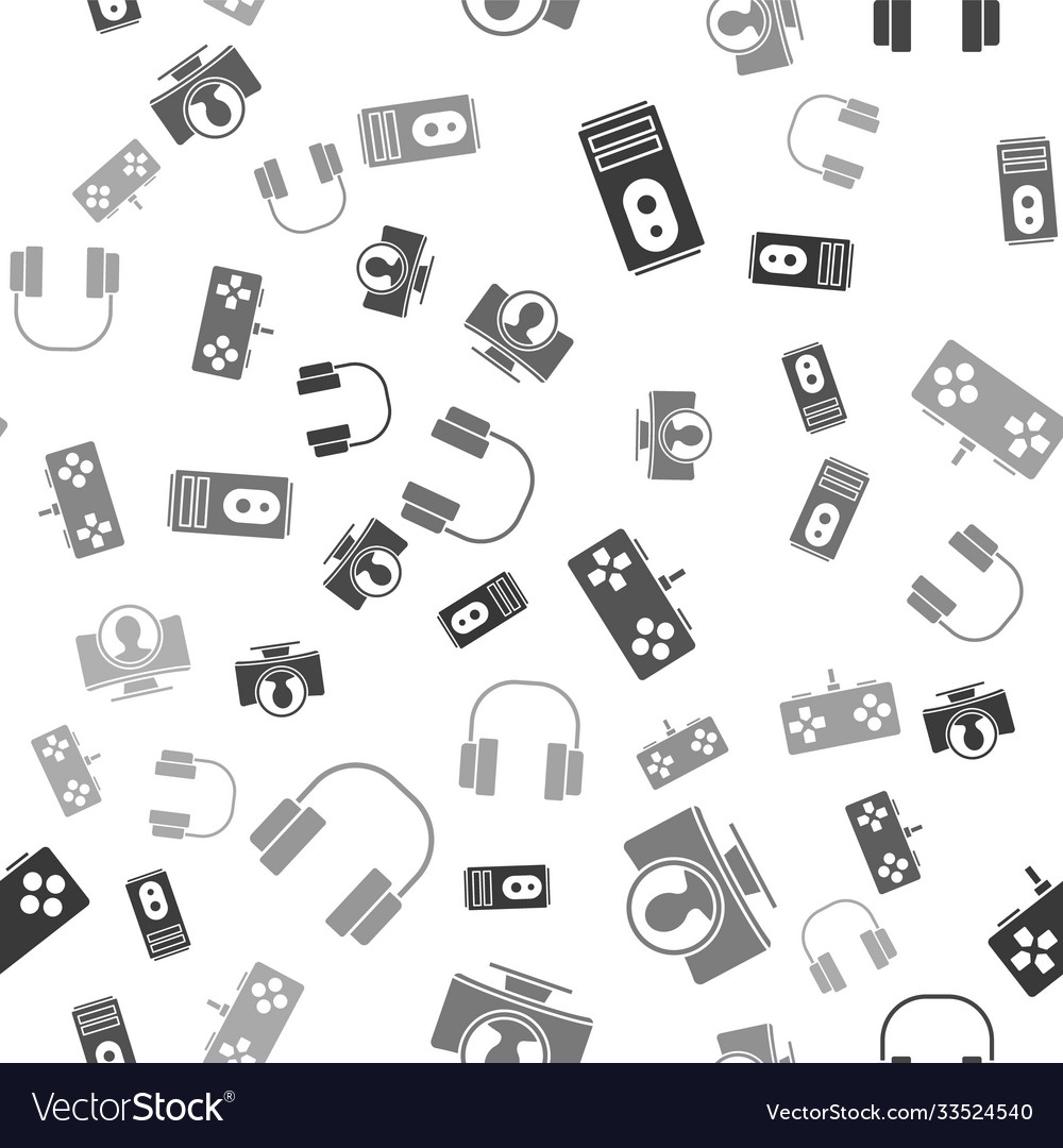 Set computer create account screen gamepad vector image Set computer create account screen gamepad