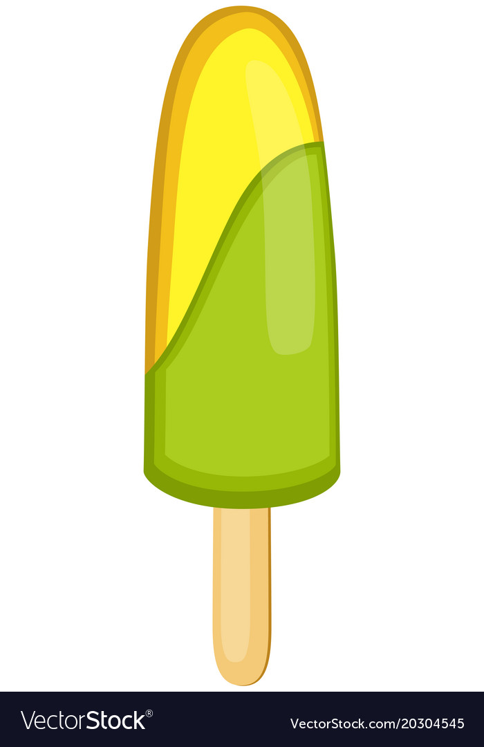 Buntes Fruchteis Banane mint popsicle