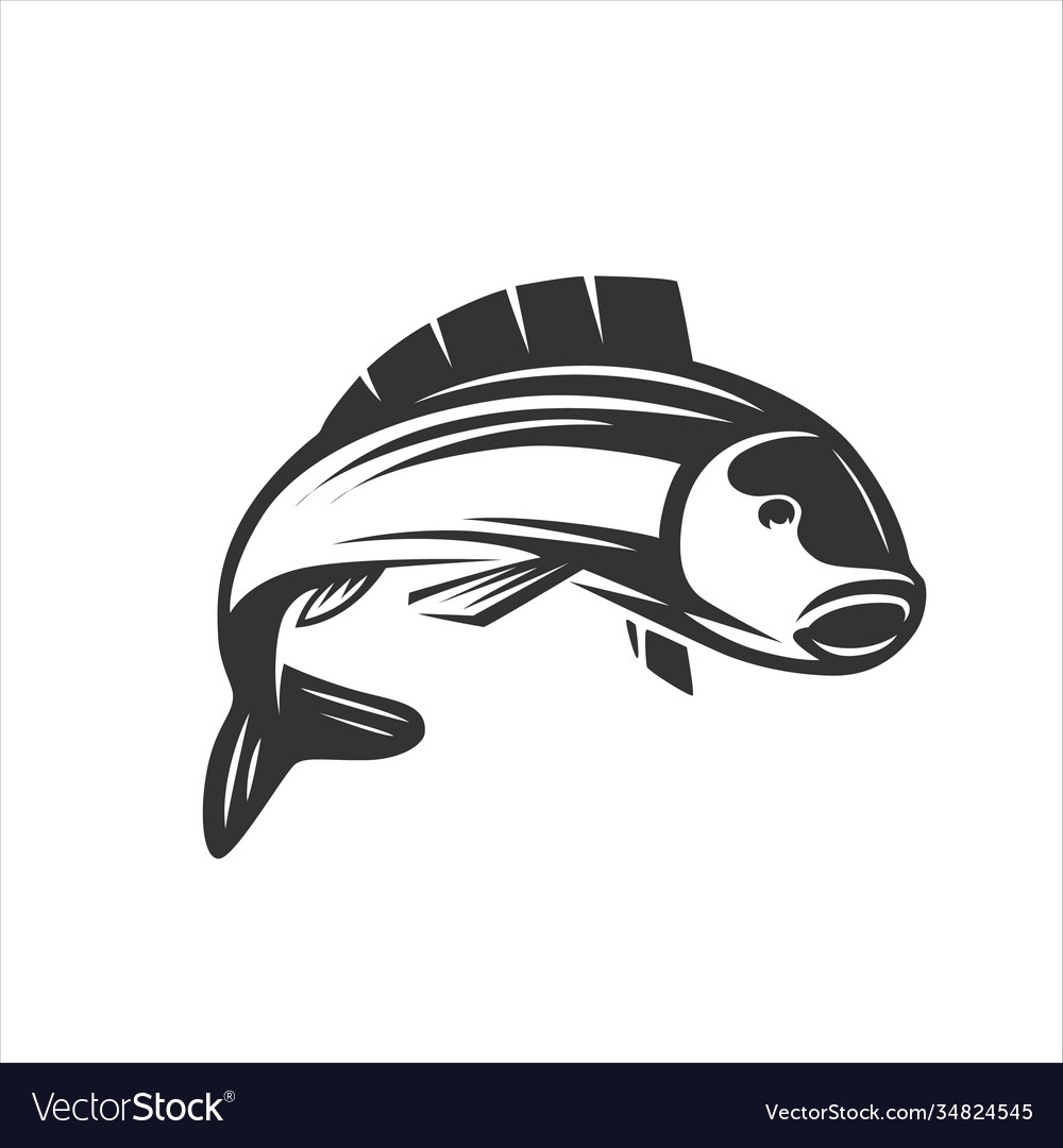 Fish Fresh Seafood Template Design Royalty Free Vector Image