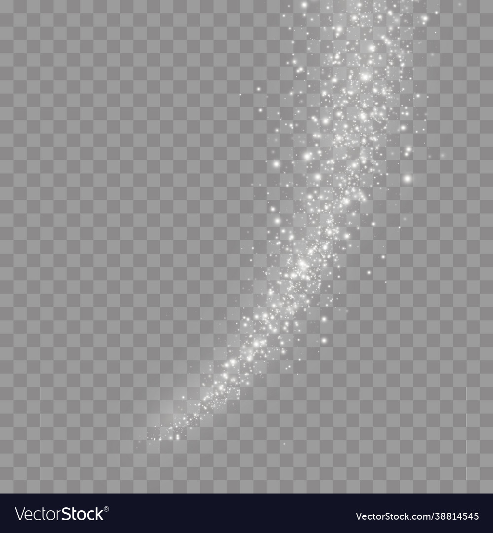 White dust particles sparkle shine lights star