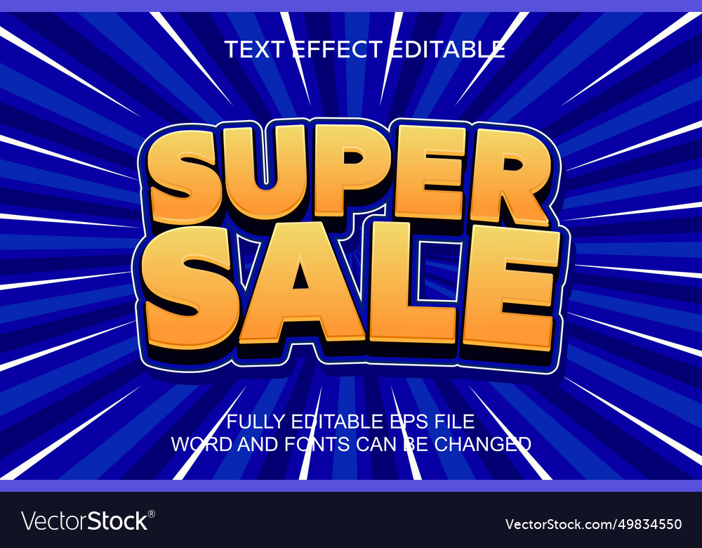 3d text effect super sale editable