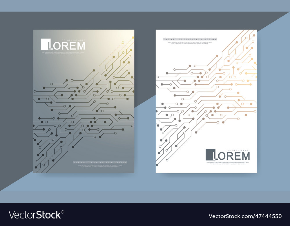 Cover header design with electronic texture Vector Image