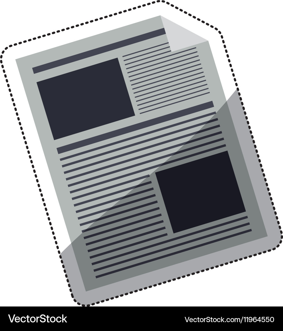 Isolated document of office design Royalty Free Vector Image