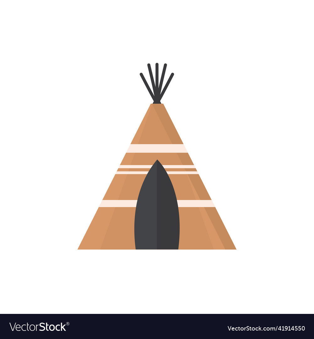 Native teepee tent Royalty Free Vector Image - VectorStock