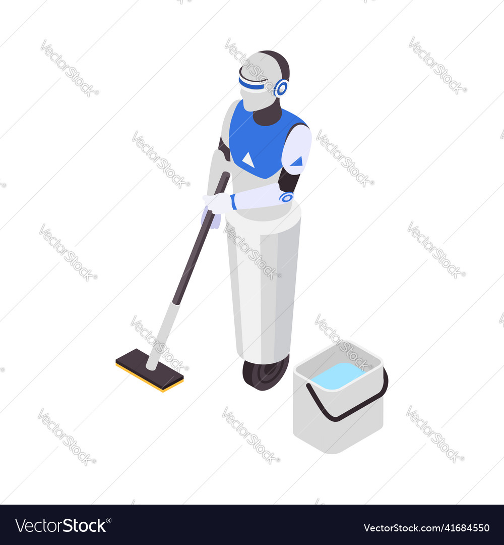 Robot cleaner isometric composition