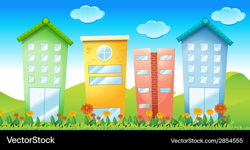 Buildings Royalty Free Vector Image - VectorStock