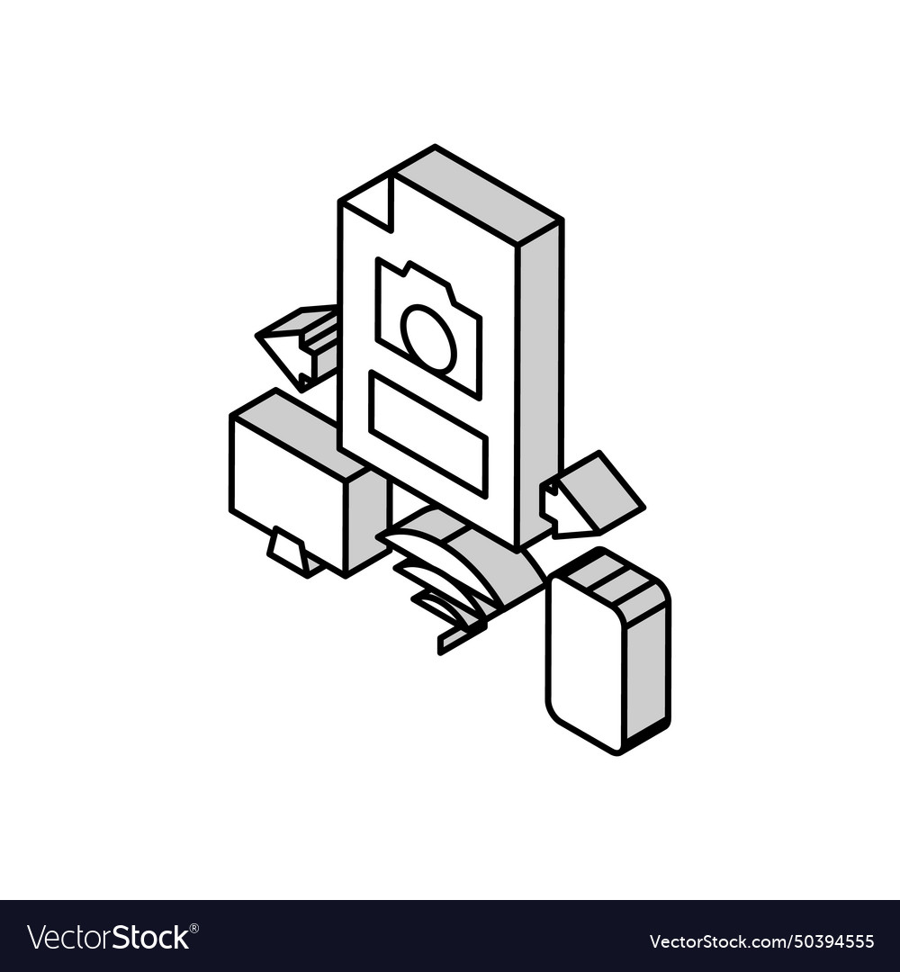 Devices photo exchange isometric icon