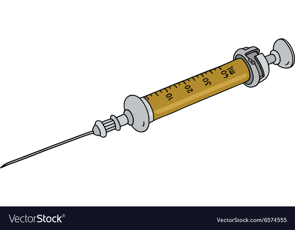 Retro glass syringe