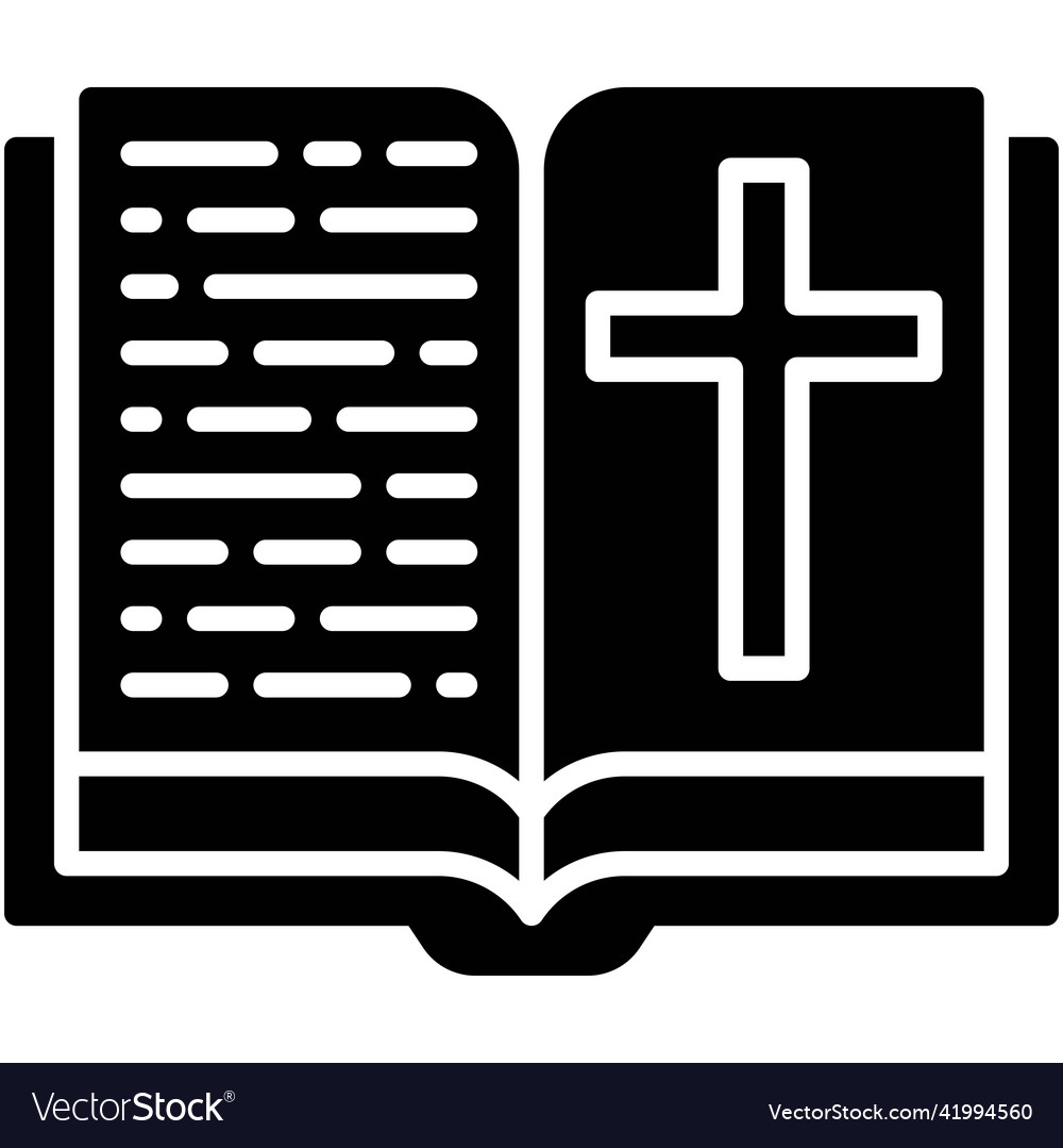 Bible icon holy week related Royalty Free Vector Image