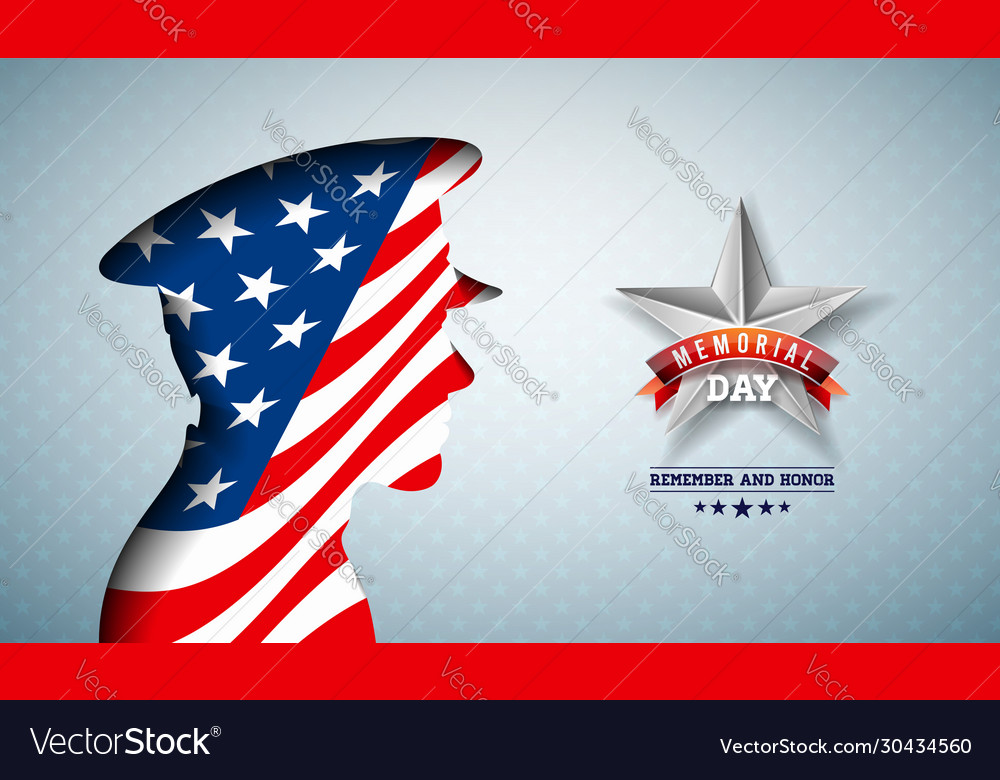 Memorial day usa vector image Memorial day usa