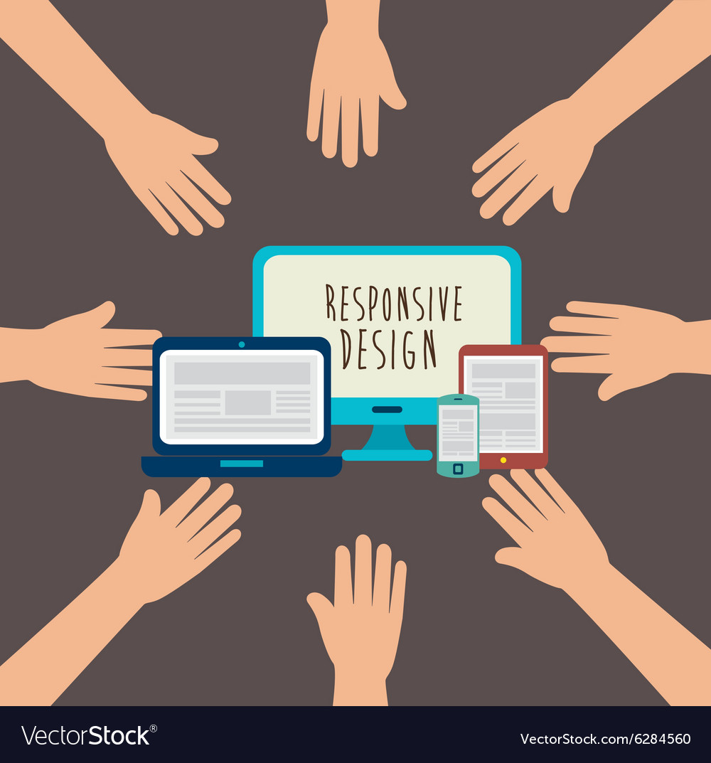 Responsive web design Royalty Free Vector Image