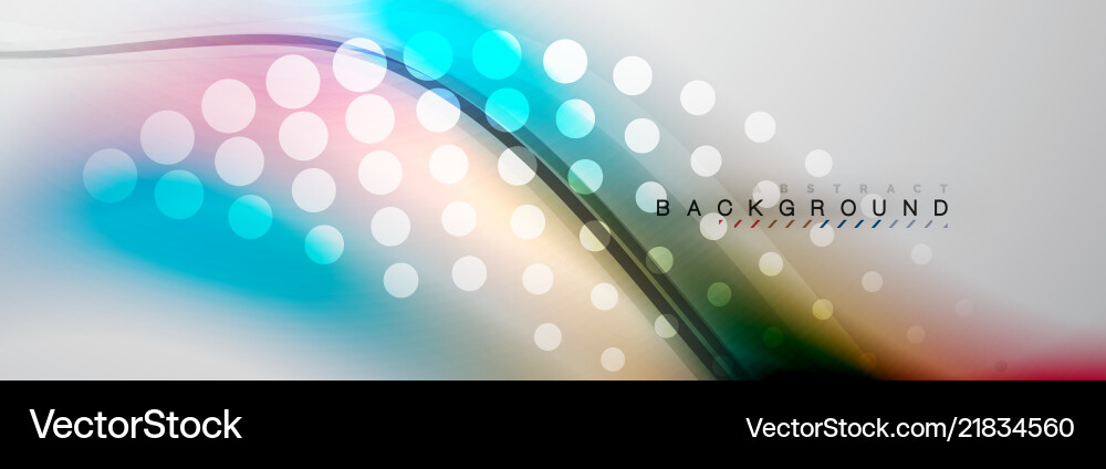 Smooth flowing wave motion concept background Vector Image