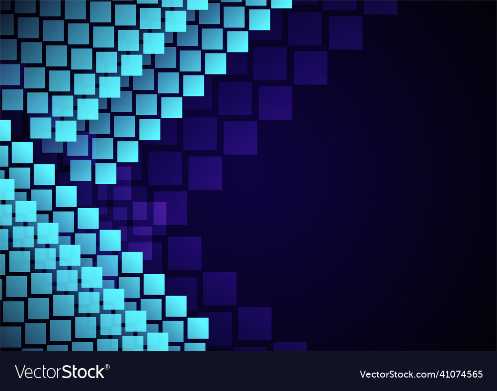 Modern abstract dark blue tech pattern background Vector Image