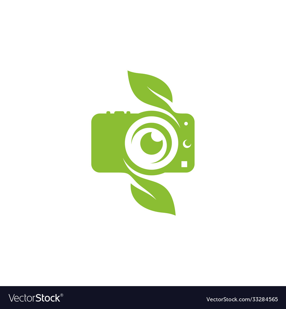 Nature camera logo design template