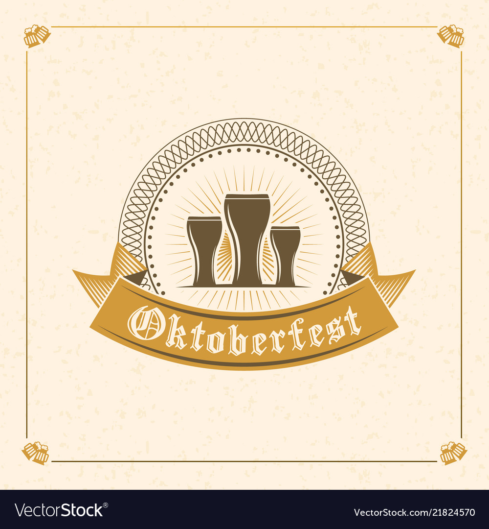 Beer festival oktoberfest celebrations vintage