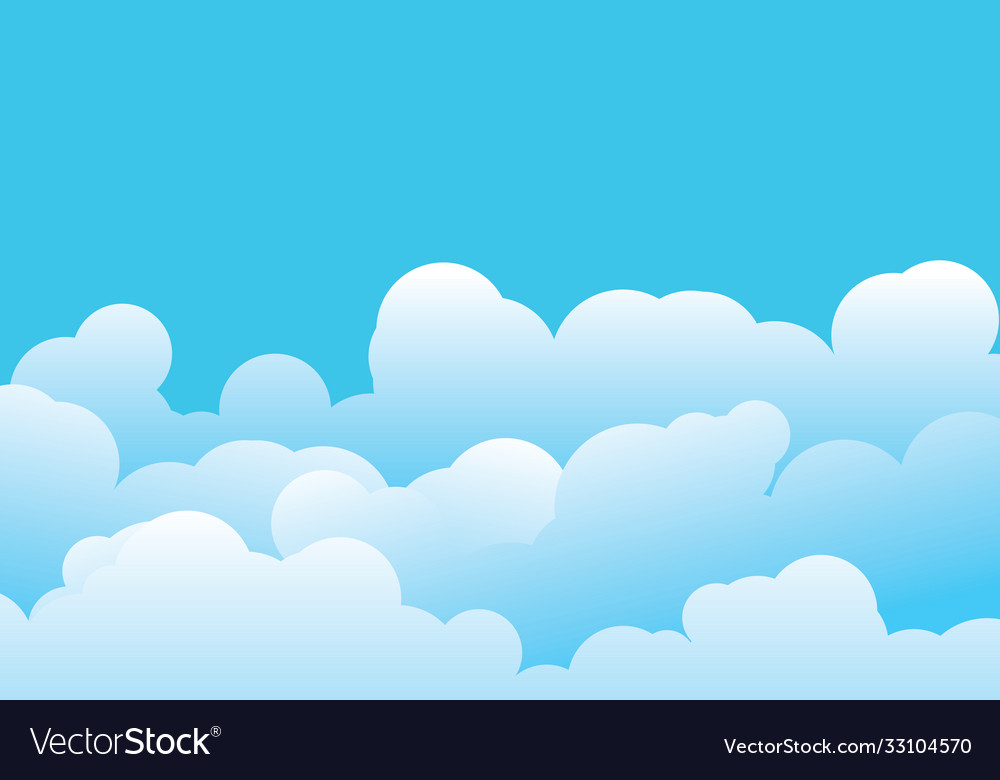 Cloud template Royalty Free Vector Image - VectorStock