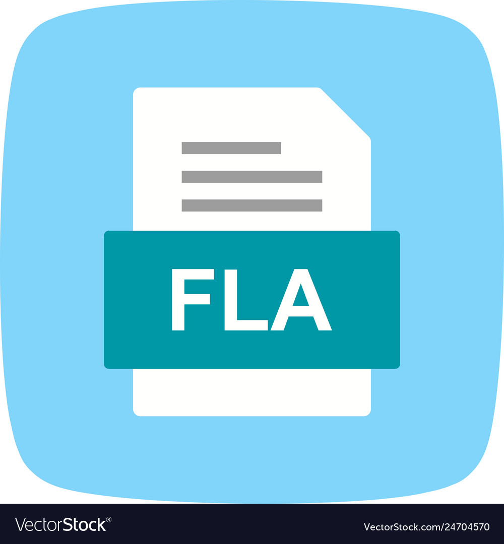 Fla file document icon