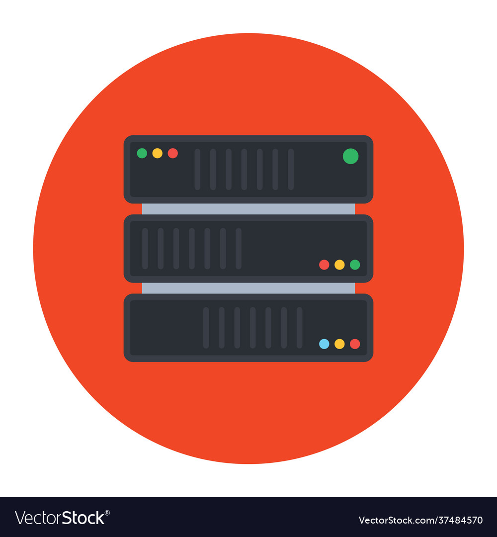 Server rack Royalty Free Vector Image - VectorStock