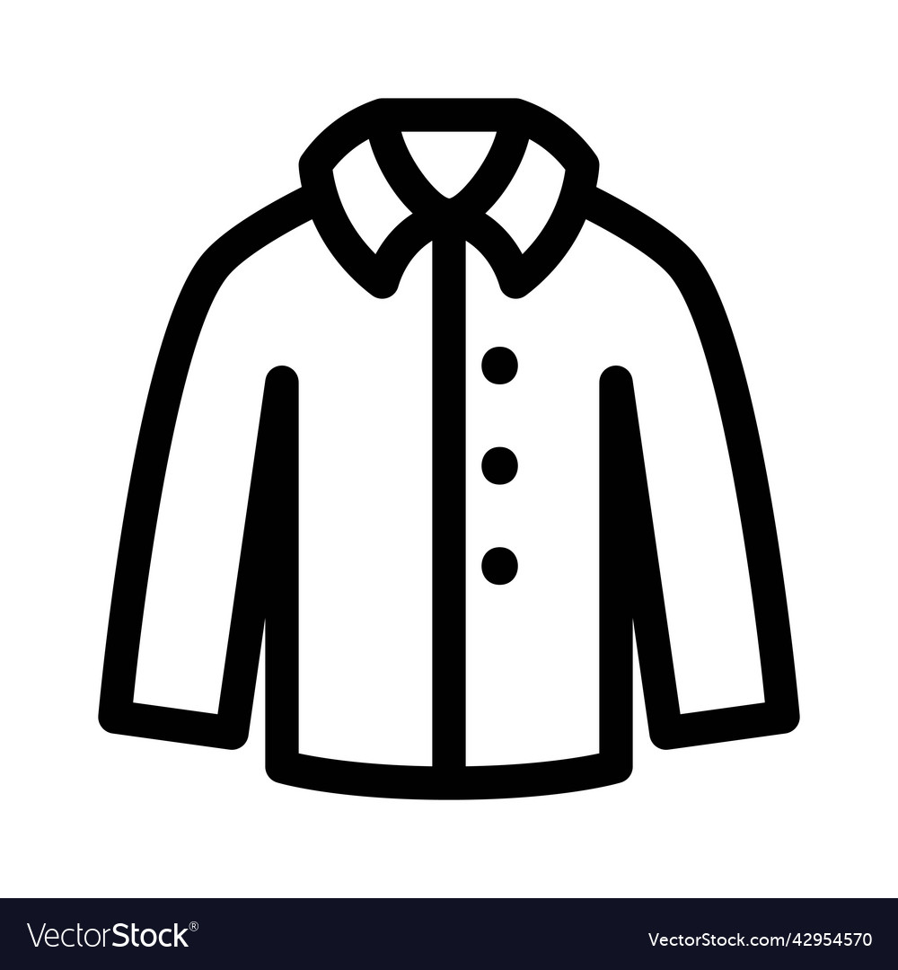 Shirt sweater icon on white background