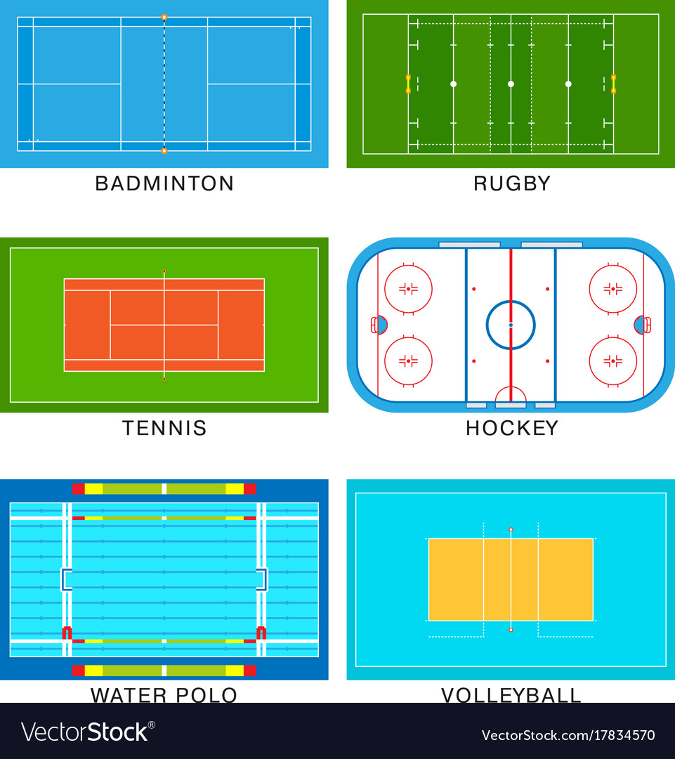 Sport game field ground line playground